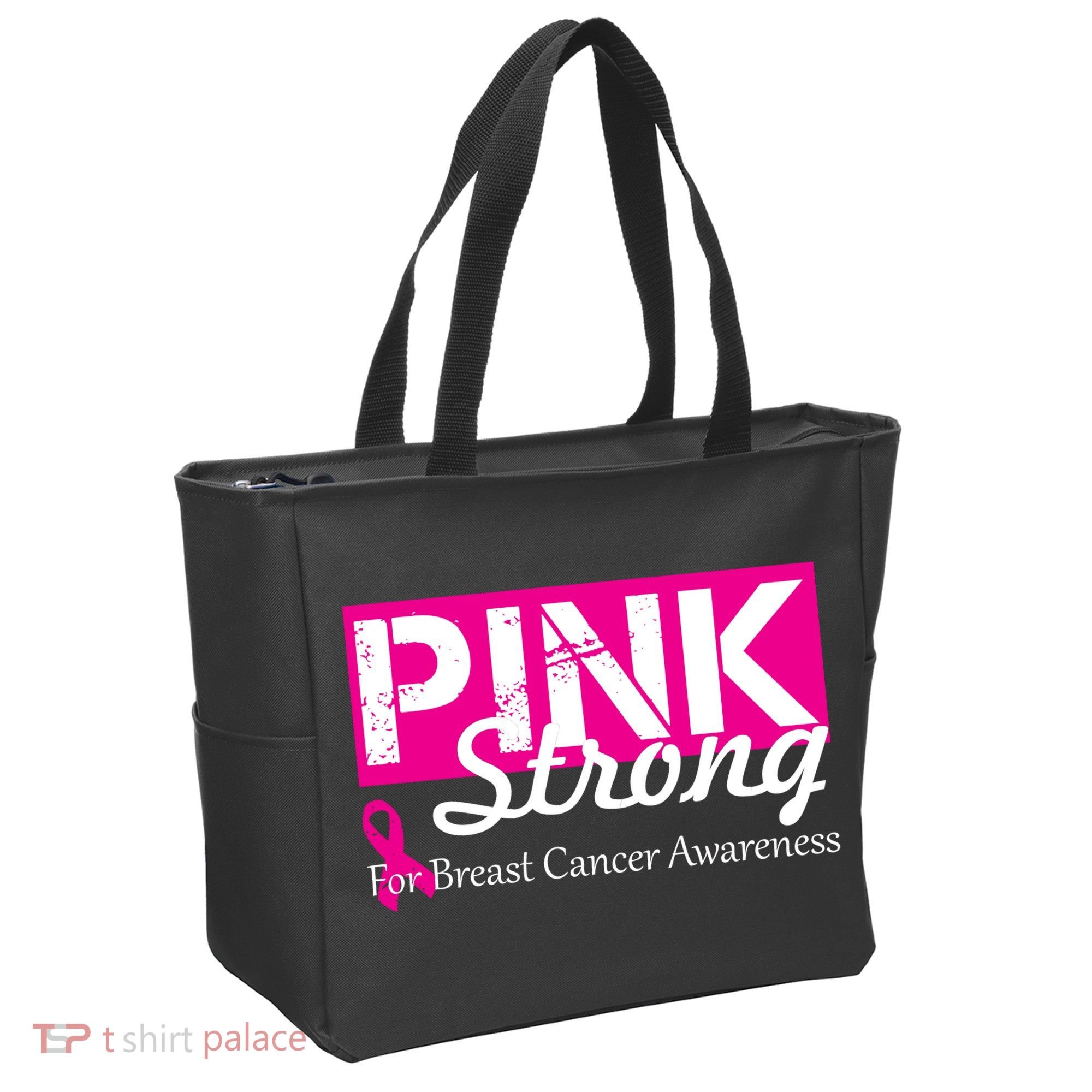Pink Strong For Breast Cancer Awareness Tote Bag