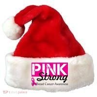 Pink Strong For Breast Cancer Awareness Santa Hat thumb 0