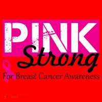 Pink Strong For Breast Cancer Awareness Santa Hat thumb 1