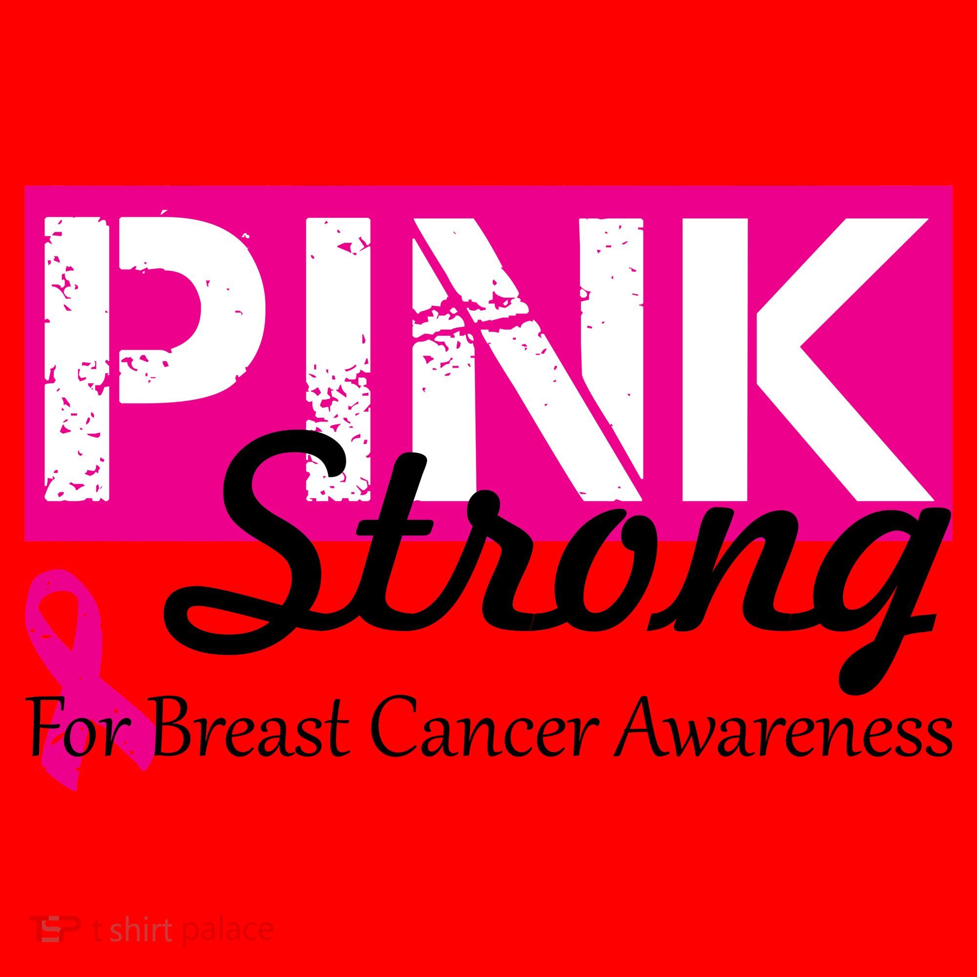 Pink Strong For Breast Cancer Awareness Santa Hat