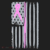 Pink Thin Line Breast Cancer Flag Women's Sweatshirt thumb 2