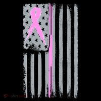 Pink Thin Line Breast Cancer Flag Ornament thumb 1