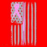 Pink Thin Line Breast Cancer Flag Santa Hat thumb 1