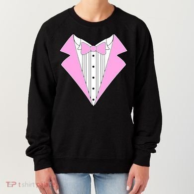 Pink Tux Party Tuxedo Women's Sweatshirt