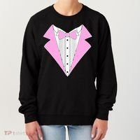 Pink Tux Party Tuxedo Women's Sweatshirt thumb 0
