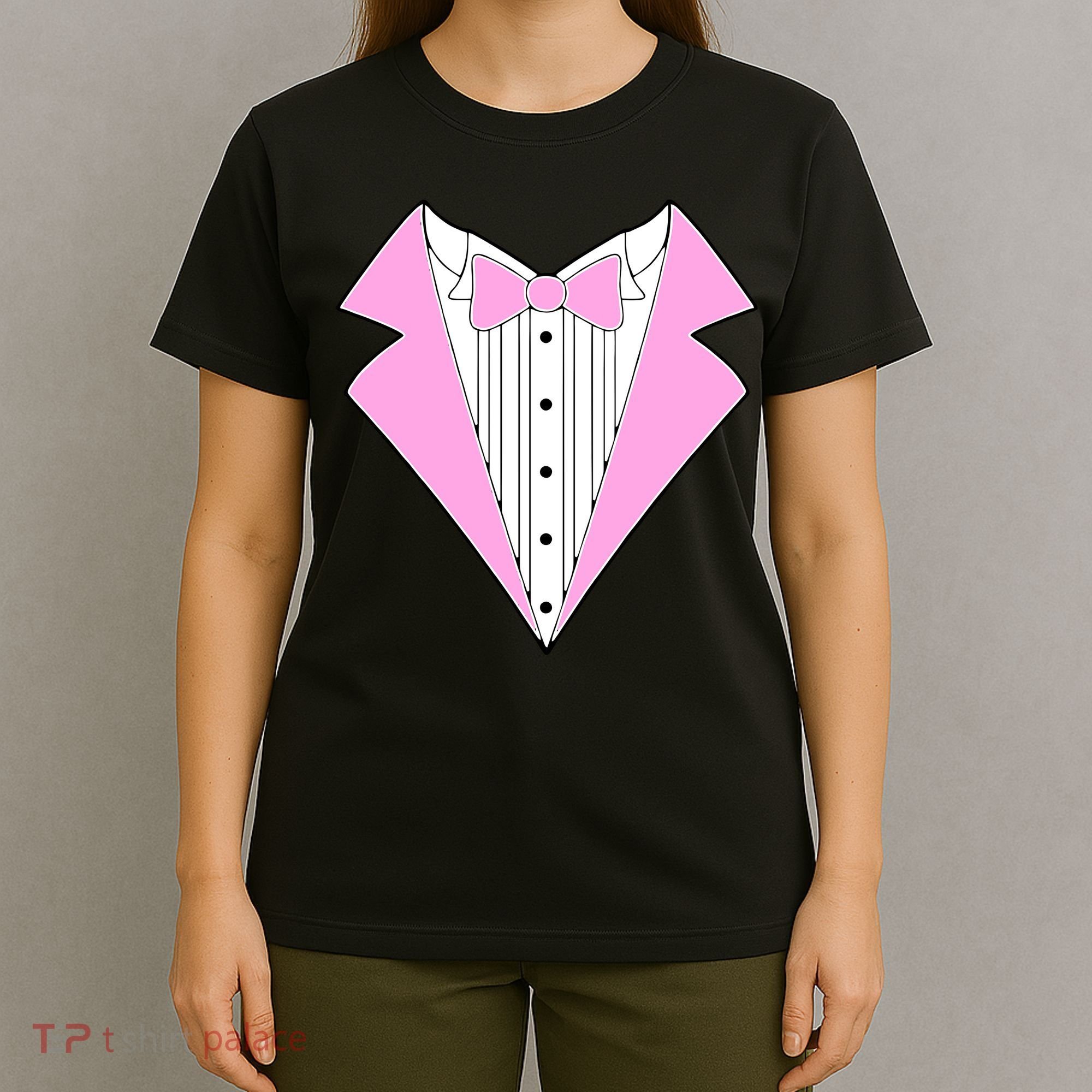 Pink Tux Party Tuxedo T-Shirt