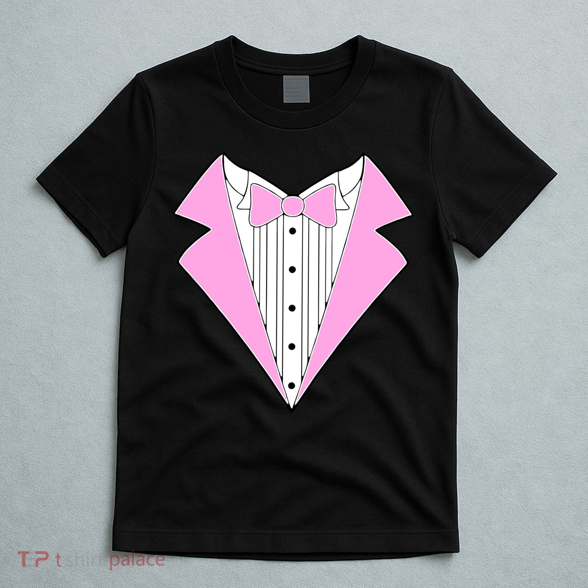 Pink Tux Party Tuxedo T-Shirt