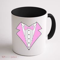 Pink Tux Party Tuxedo Coffee Mug thumb 1