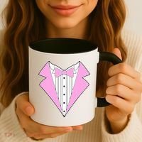 Pink Tux Party Tuxedo Coffee Mug thumb 3