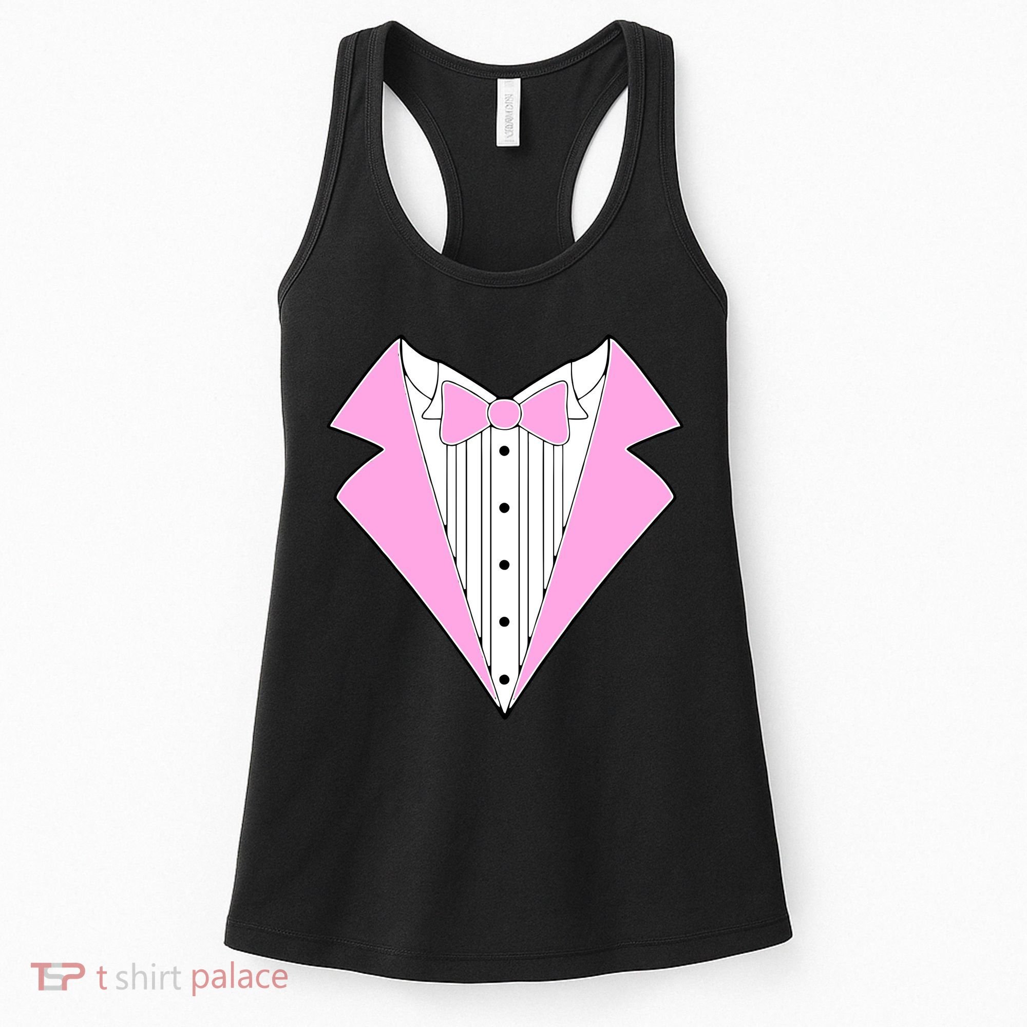 Pink Tux Party Tuxedo Women's Tank Top