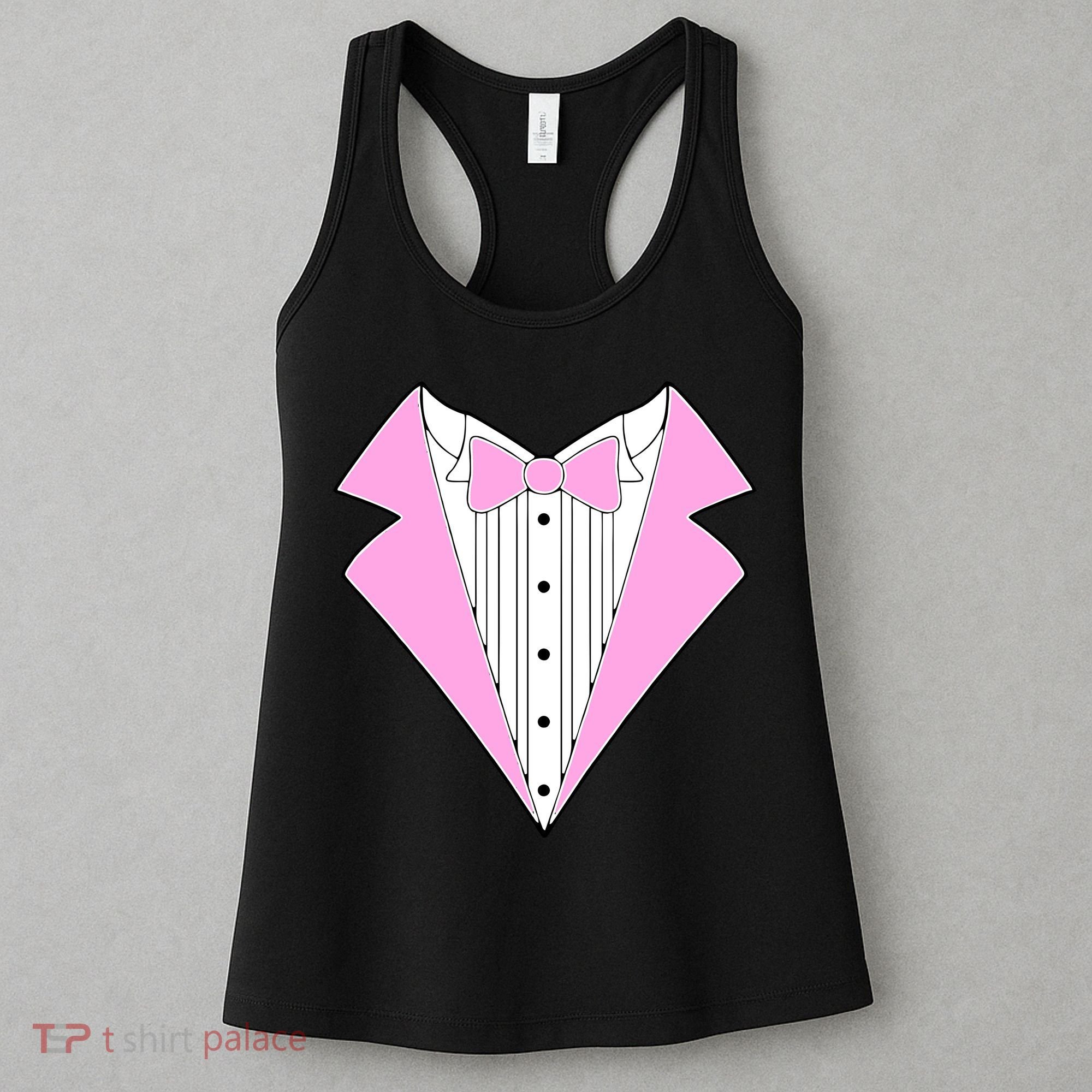 Pink Tux Party Tuxedo Women's Tank Top