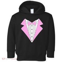Pink Tux Party Tuxedo Toddler Hoodie thumb 0