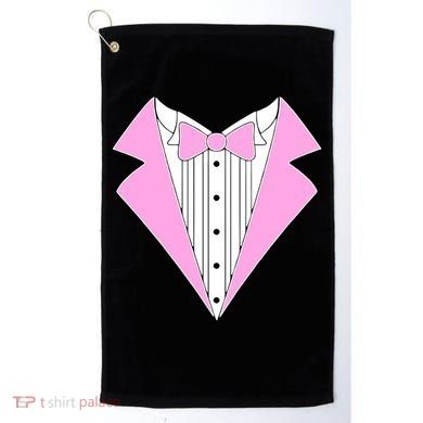 Pink Tux Party Tuxedo Golf Towel