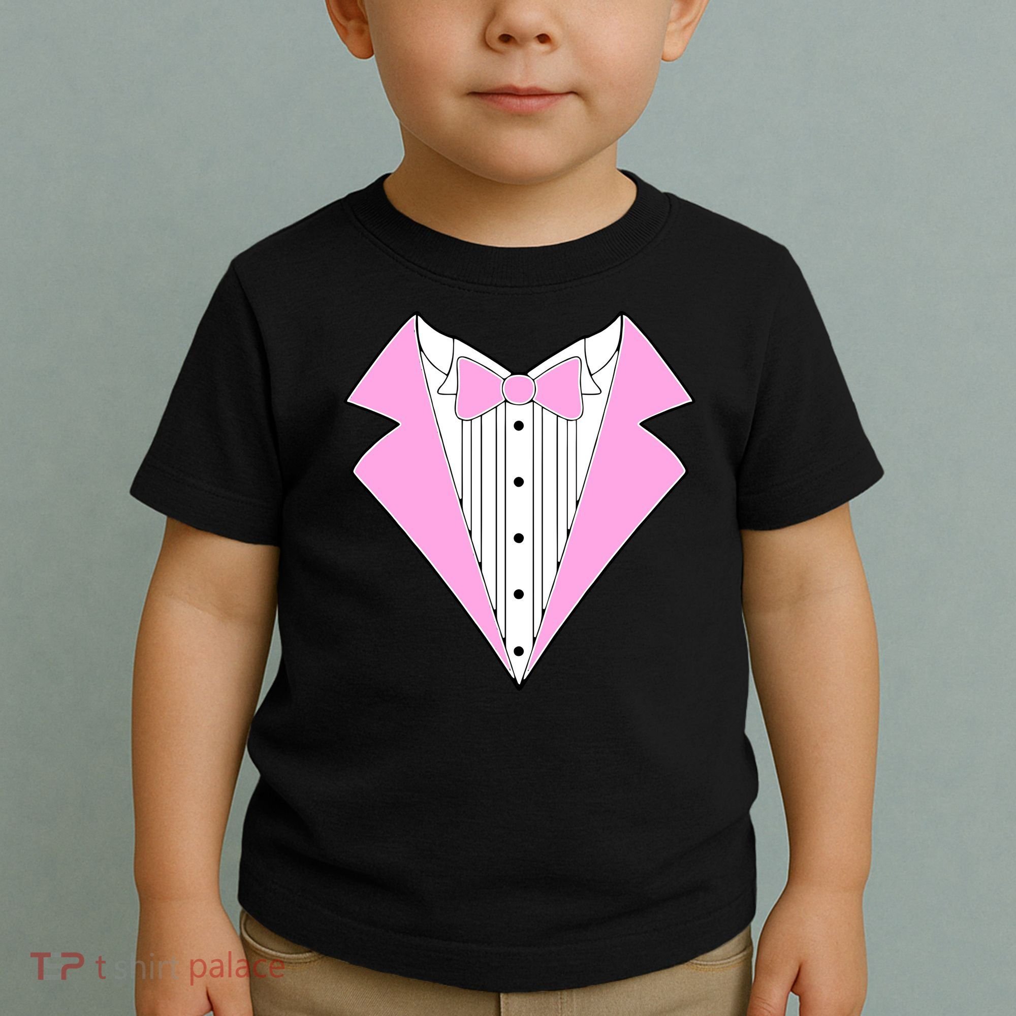 Pink Tux Party Tuxedo Toddler T-Shirt