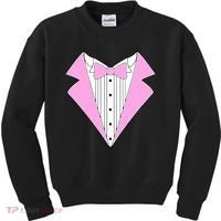 Pink Tux Party Tuxedo Kids Sweatshirt thumb 0