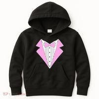 Pink Tux Party Tuxedo Kids Hoodie thumb 0