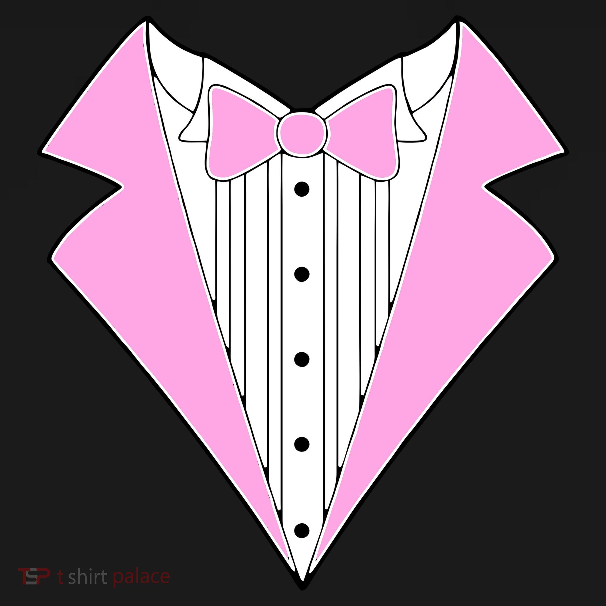 Pink Tux Party Tuxedo Kids Hoodie