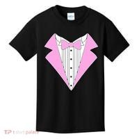 Pink Tux Party Tuxedo Kids T-Shirt thumb 0