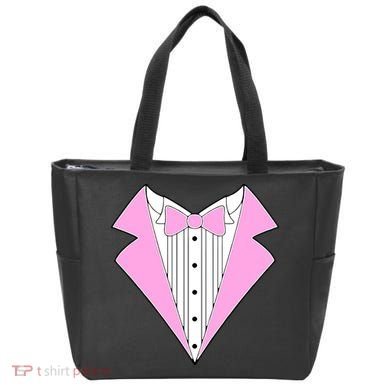 Pink Tux Party Tuxedo Tote Bag