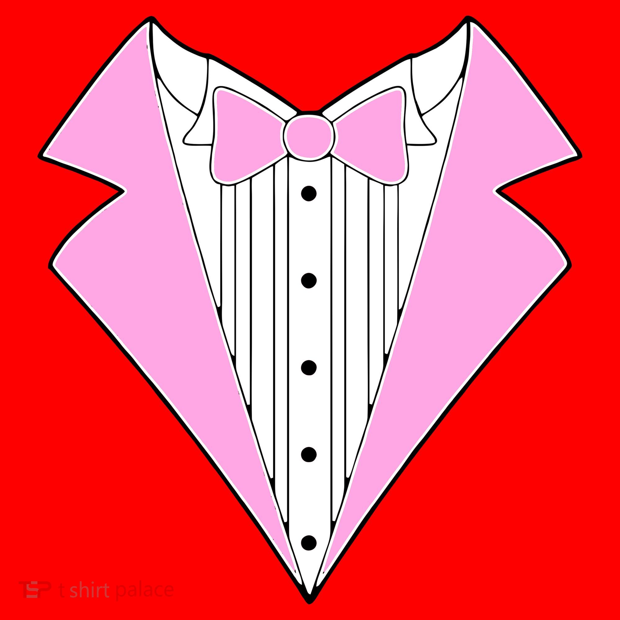 Pink Tux Party Tuxedo Santa Hat
