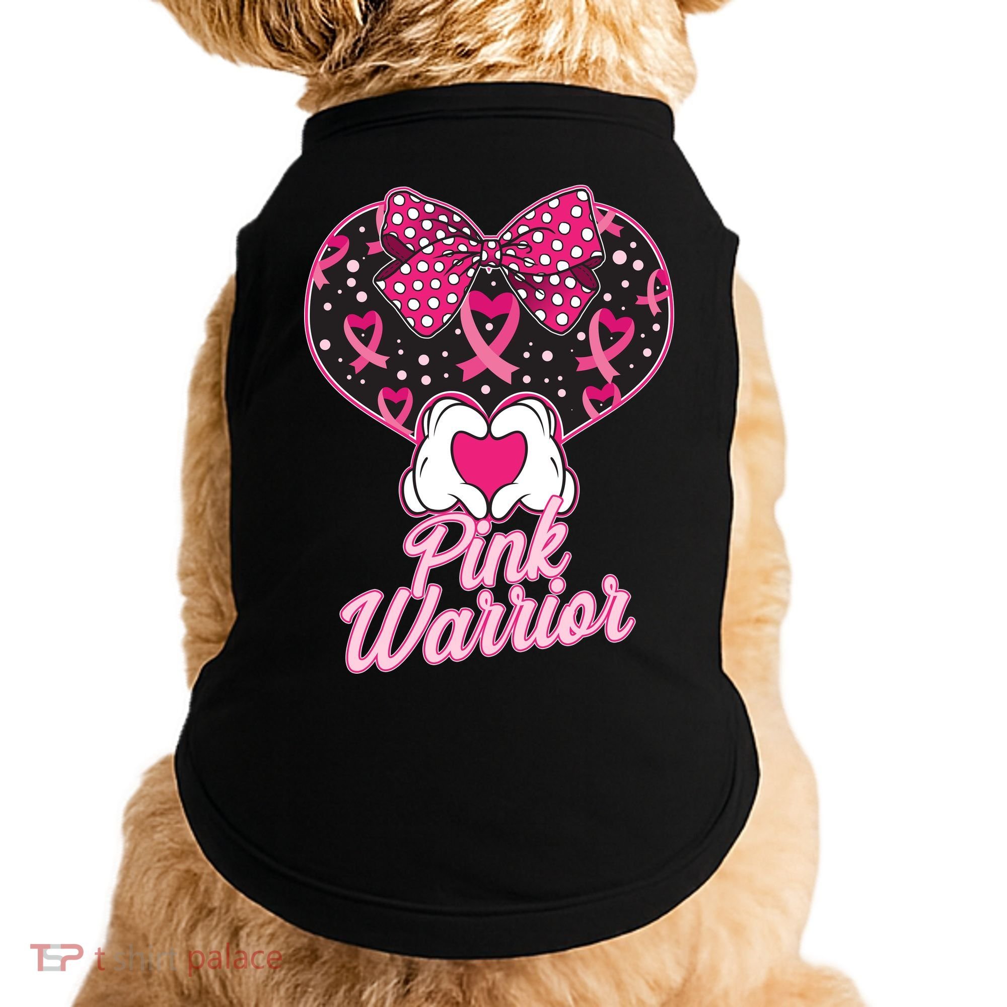 Pink Warrior Breast Cancer Awareness Doggie Tank