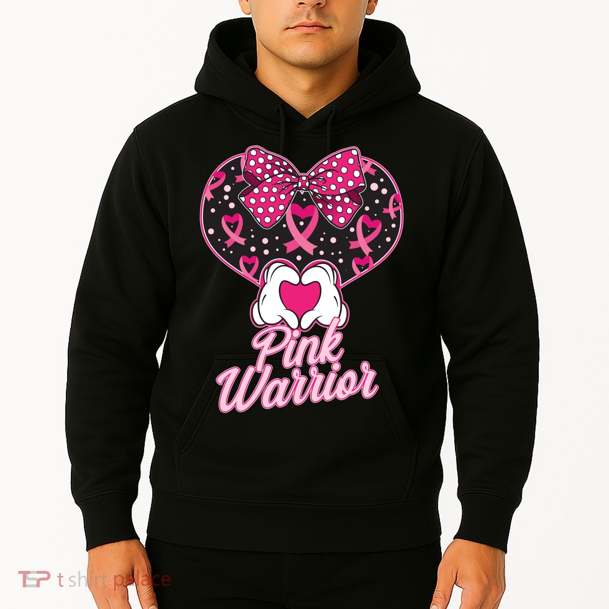 Pink Warrior Breast Cancer Awareness Hoodie