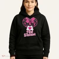 Pink Warrior Breast Cancer Awareness Hoodie thumb 5