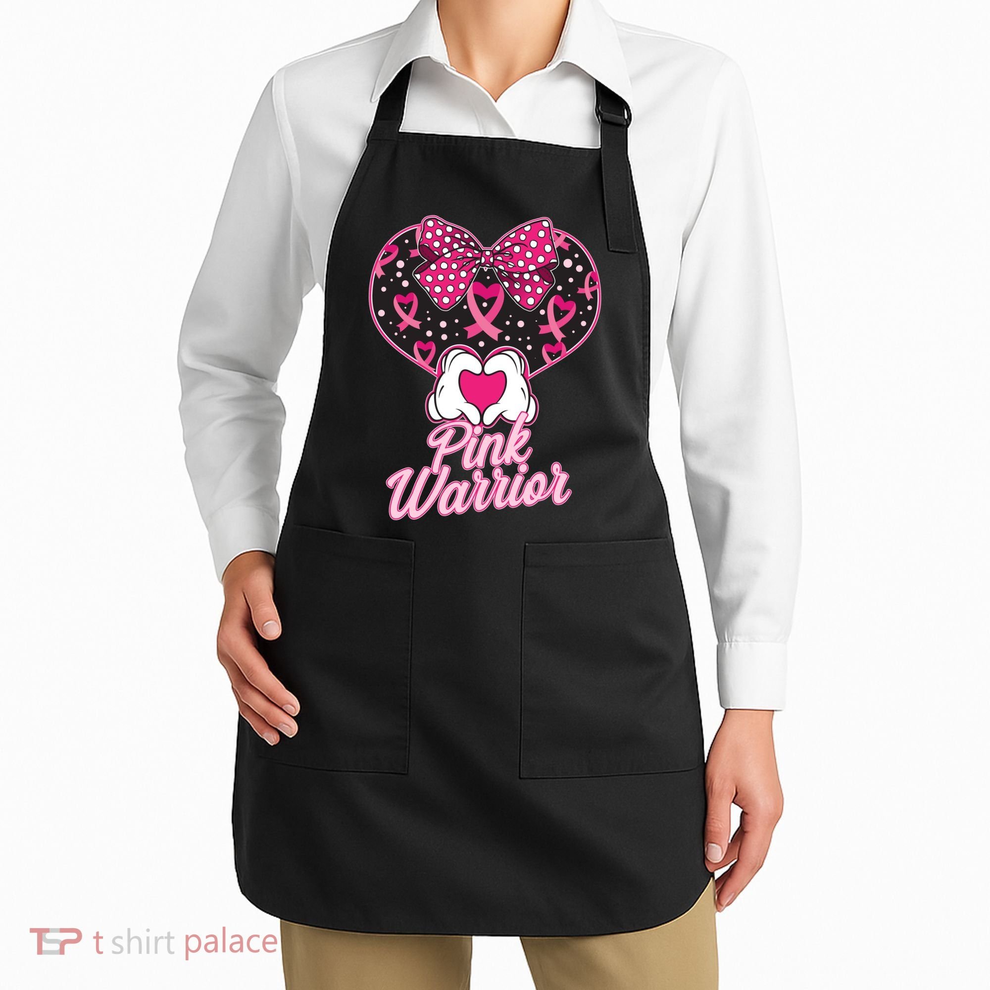 Pink Warrior Breast Cancer Awareness Apron
