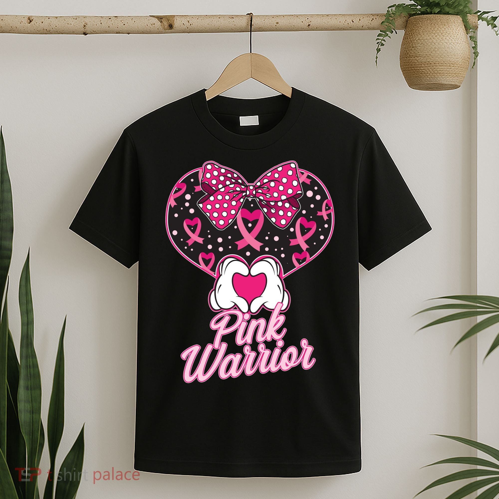 Pink Warrior Breast Cancer Awareness T-Shirt