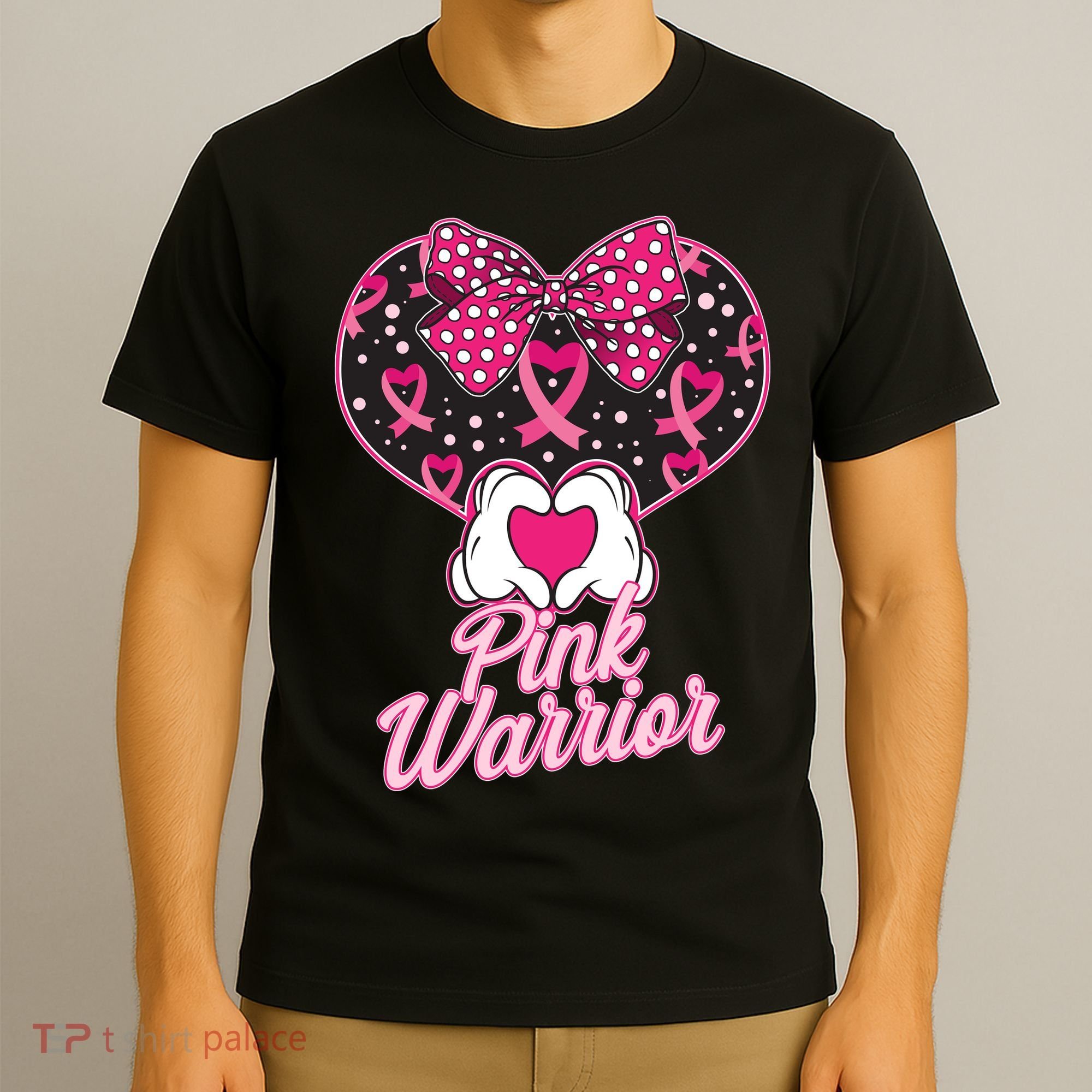 Pink Warrior Breast Cancer Awareness T-Shirt