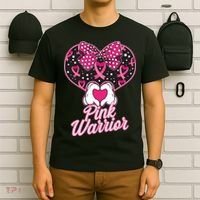 Pink Warrior Breast Cancer Awareness T-Shirt thumb 6