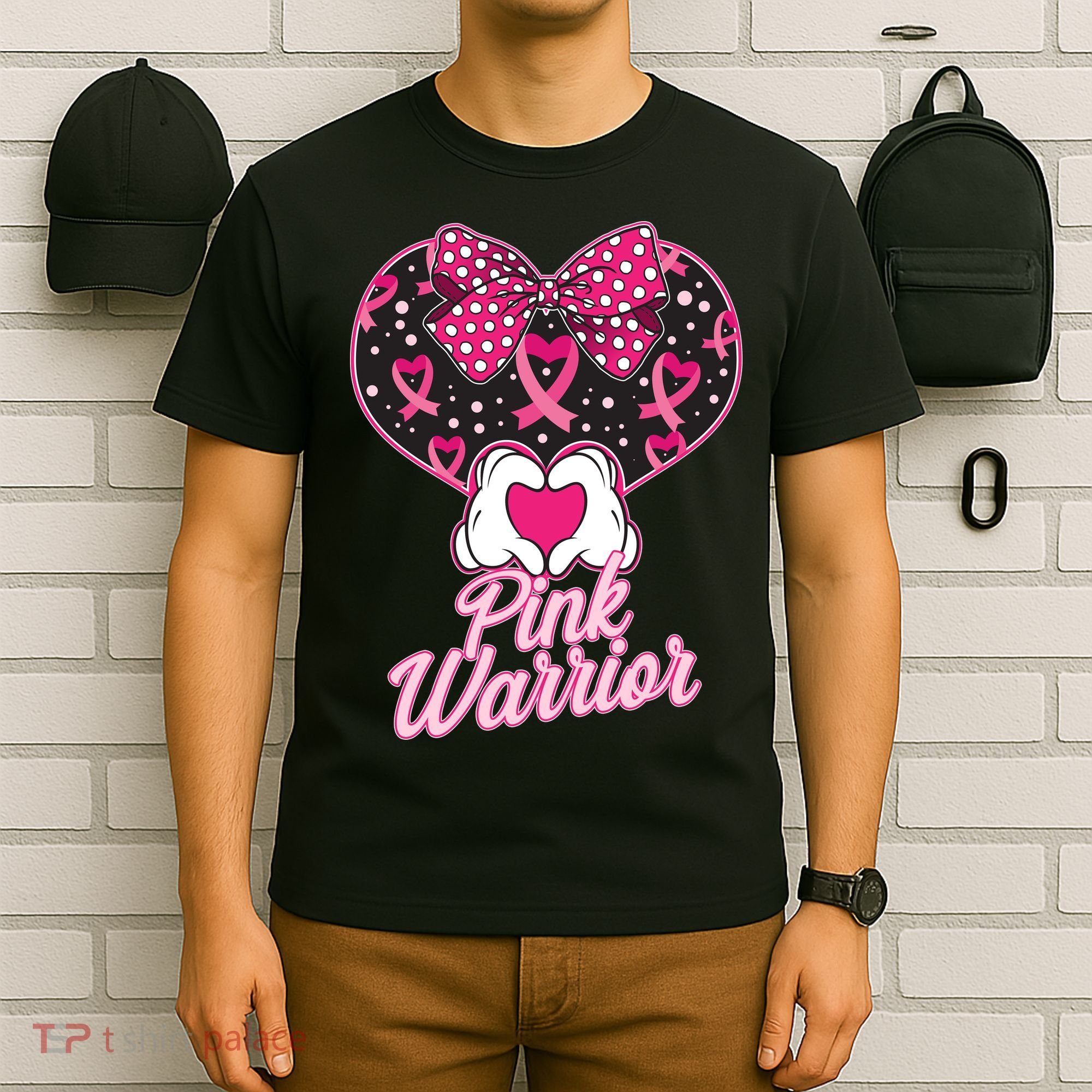 Pink Warrior Breast Cancer Awareness T-Shirt