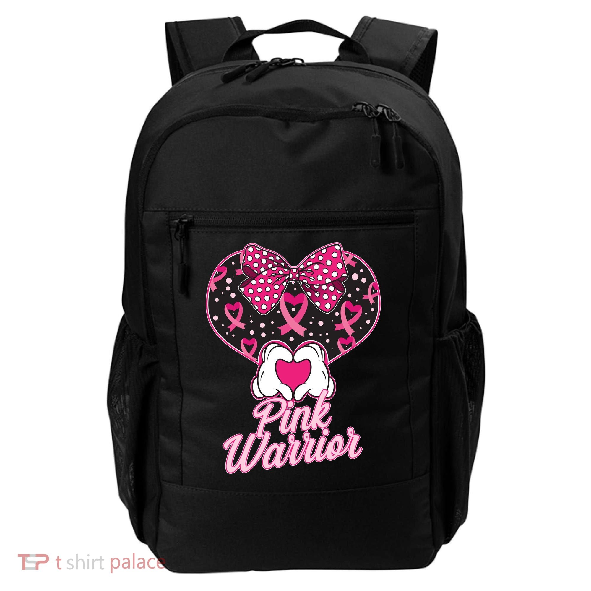Pink Warrior Breast Cancer Awareness Backpack