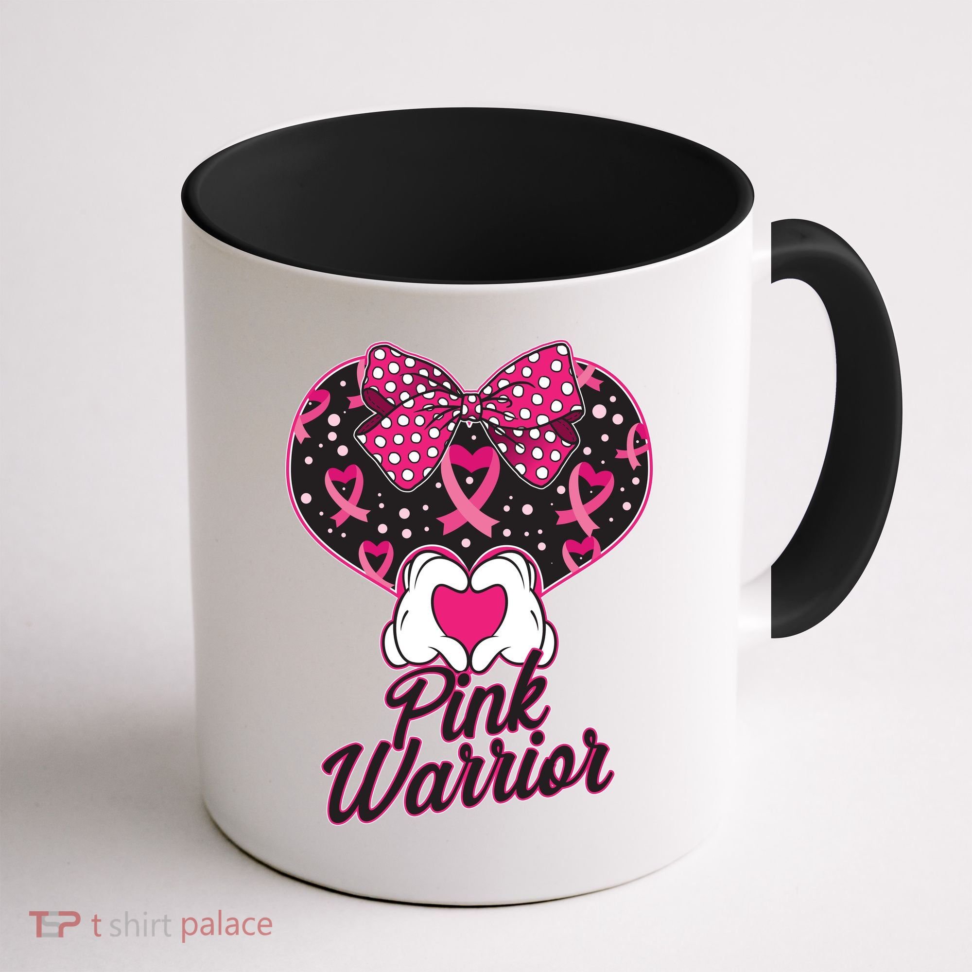 Pink Warrior Breast Cancer Awareness Coffee Mug
