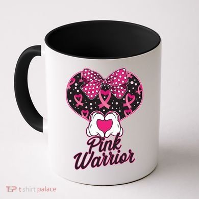 Pink Warrior Breast Cancer Awareness Coffee Mug
