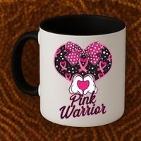 Pink Warrior Breast Cancer Awareness Coffee Mug thumb 2