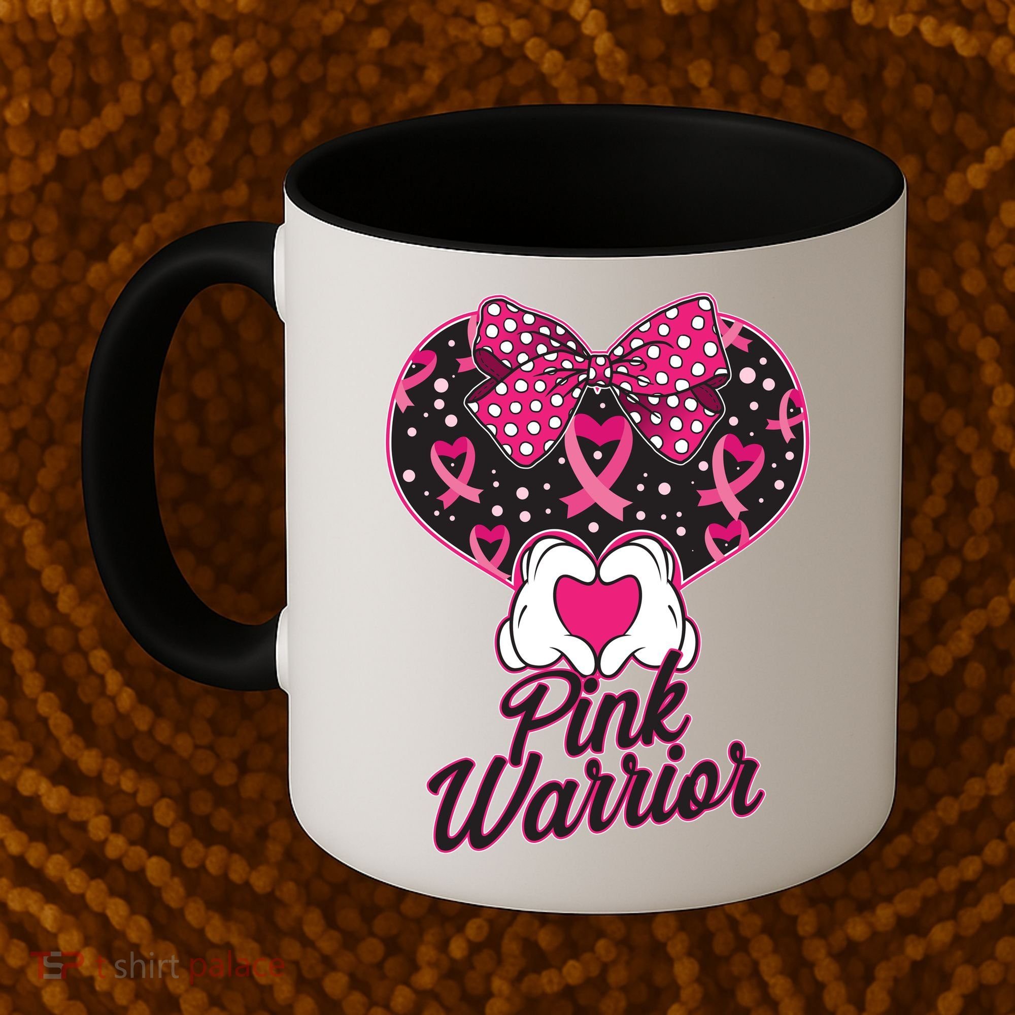 Pink Warrior Breast Cancer Awareness Coffee Mug