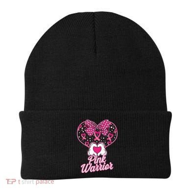 Pink Warrior Breast Cancer Awareness Beanie