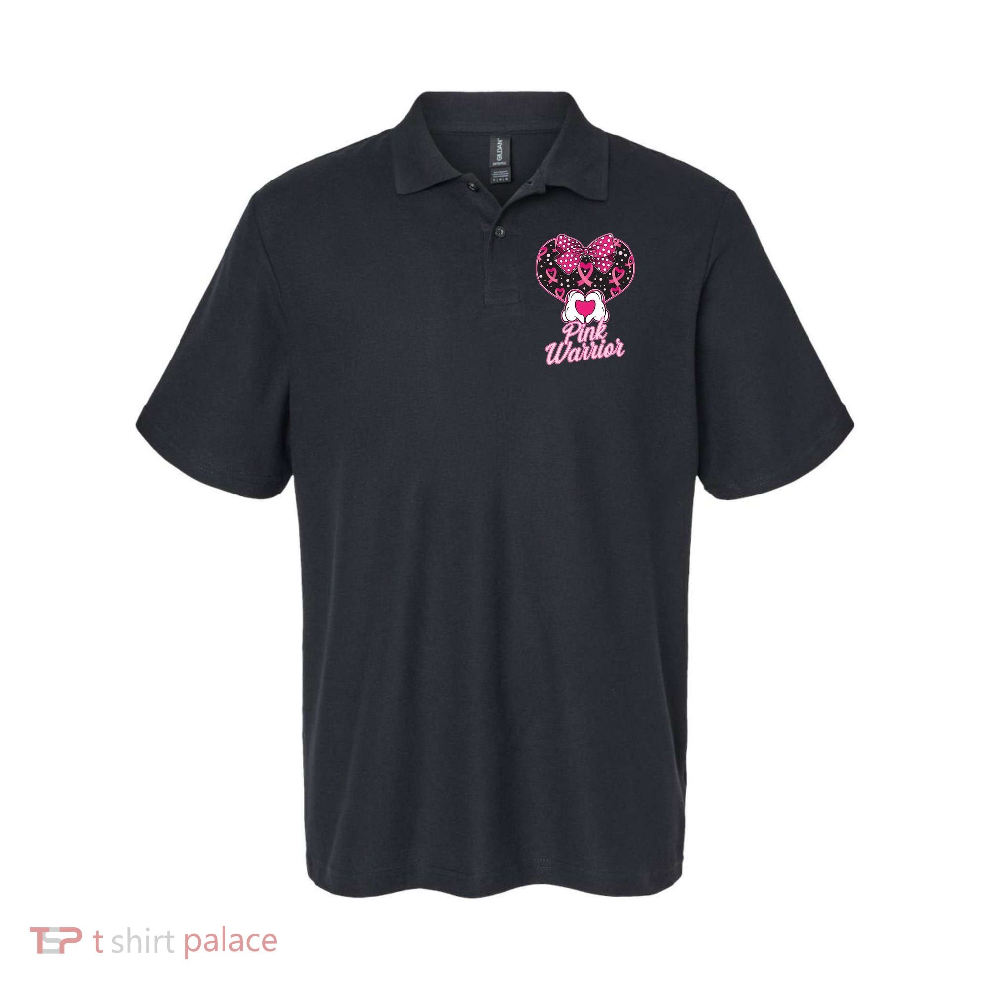 Pink Warrior Breast Cancer Awareness Polo