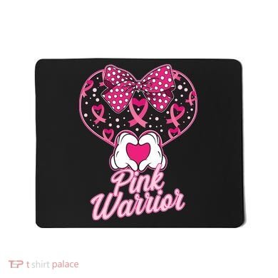 Pink Warrior Breast Cancer Awareness Mousepad