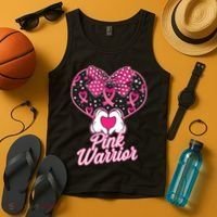 Pink Warrior Breast Cancer Awareness Tank Top thumb 4