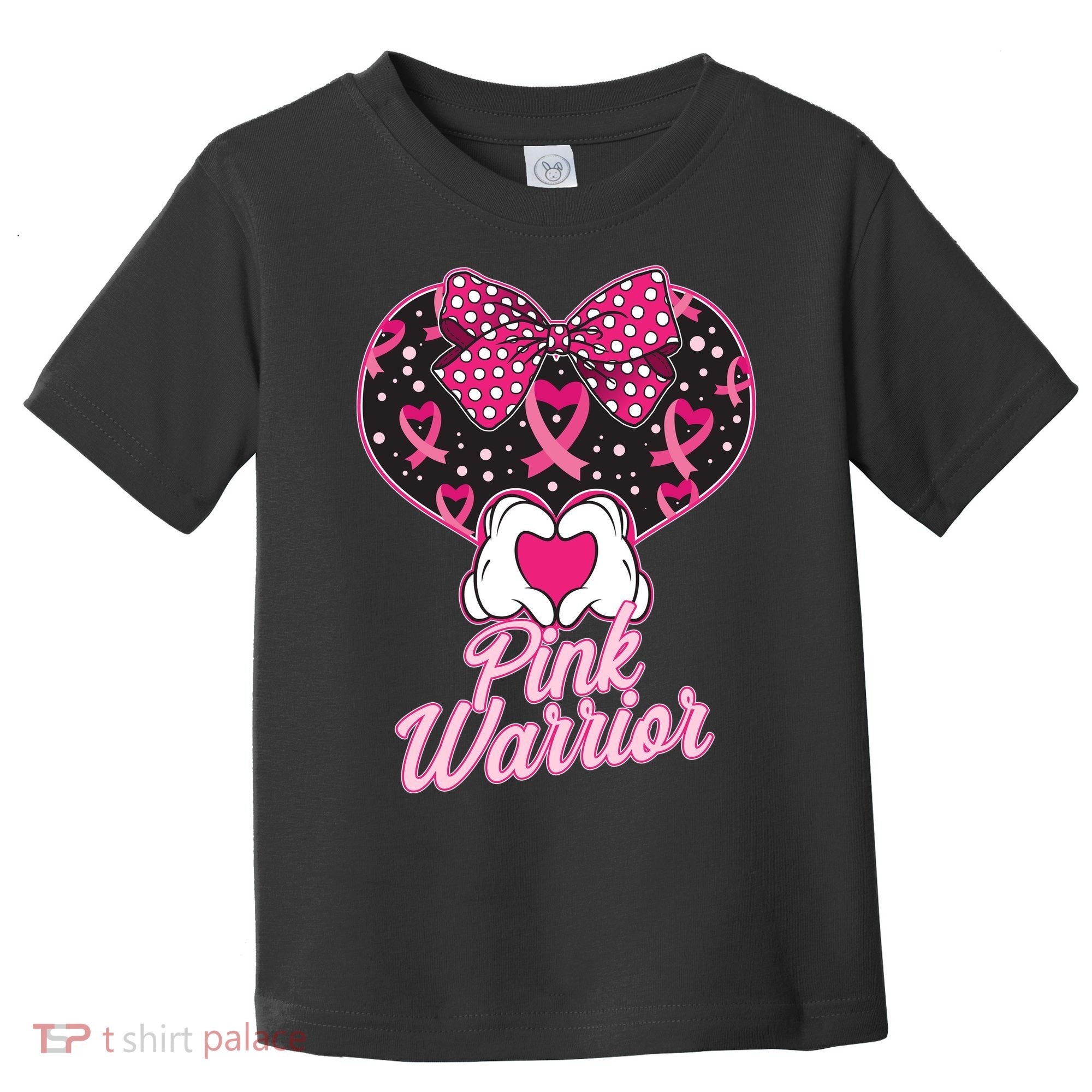 Pink Warrior Breast Cancer Awareness Toddler T-Shirt