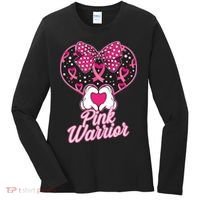 Pink Warrior Breast Cancer Awareness Women's Long Sleeve Shirt thumb 0