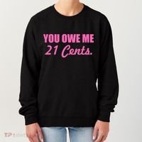 Pink You Owe Me 21 Cents. Feminists Women's Sweatshirt thumb 0