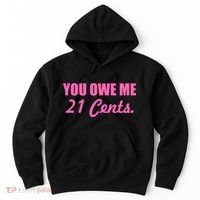 Pink You Owe Me 21 Cents. Feminists Hoodie thumb 0