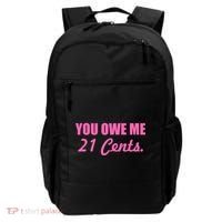 Pink You Owe Me 21 Cents. Feminists Backpack thumb 0