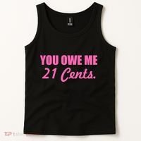 Pink You Owe Me 21 Cents. Feminists Tank Top thumb 2