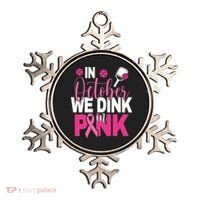Pickleball In October We Dink In Pink Breast Cancer Ornament thumb 0