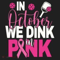 Pickleball In October We Dink In Pink Breast Cancer Hat thumb 2