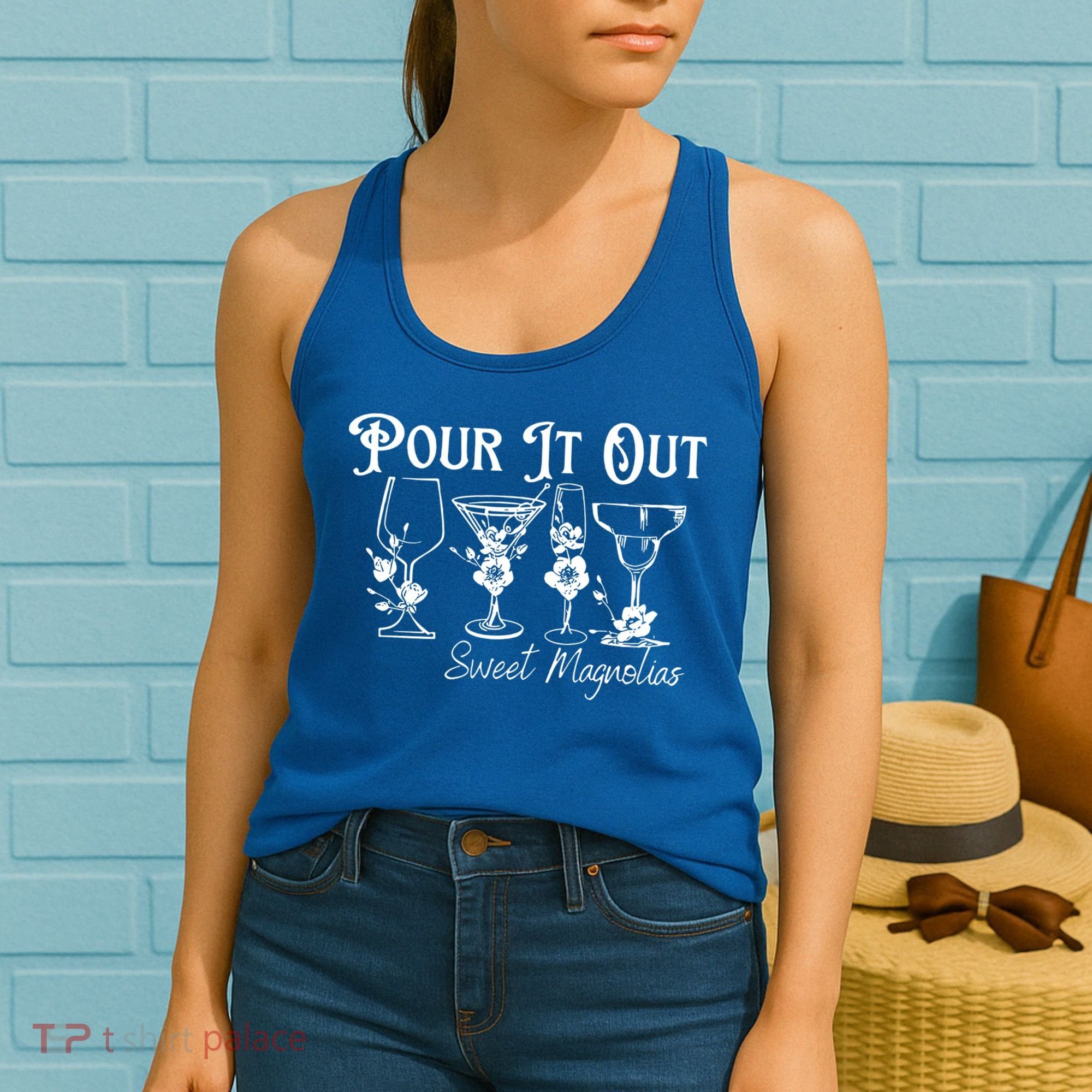 Pour It Out Sweet Magnolias Gift Women's Tank Top